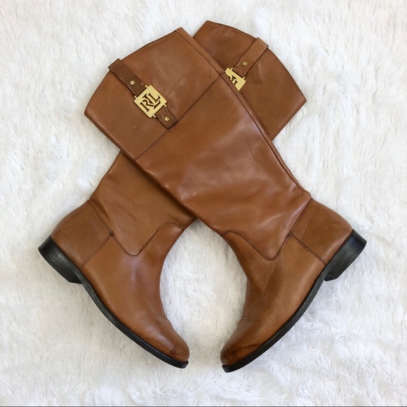 Lauren Ralph Lauren Shoes - Lauren Ralph Lauren Jaden Leather Riding Boots
